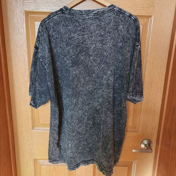 Vintage 1990s Batman Black Acid Wash DC Comics Reversible to Catwomen Shirt 2XL - Picture 6 of 16